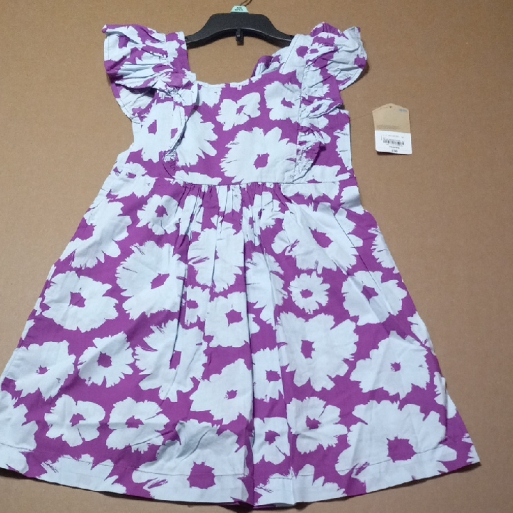 The Children's Place Purple and White Floral Dress